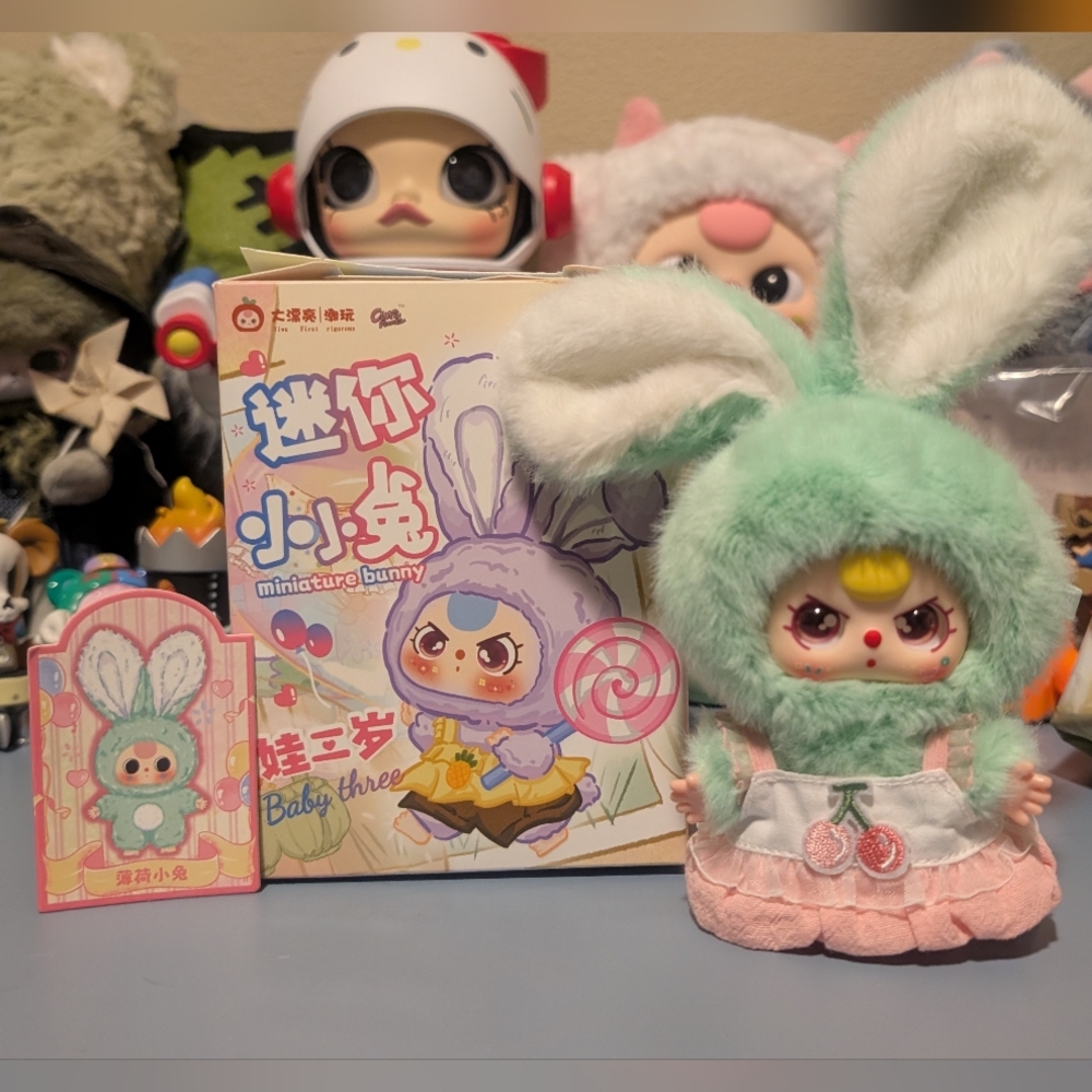 Baby Three: Miniature Bunny Series - Confirmed: Mint Green